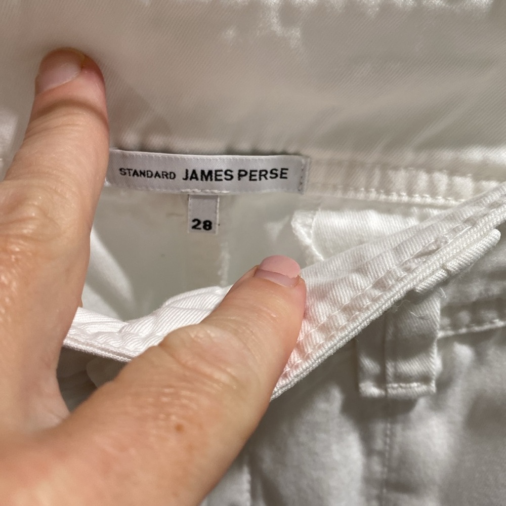 James Perse white cargo jean size 28 - Picture 3 of 15